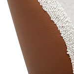 Стул мягкий с обивкой из рогожки и экокожи Contrasting Performance варинант исполнения - 3 | Loft Concept в Москве