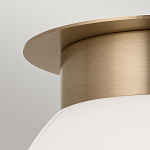 Потолочный светильник с белым матовым шарообразным плафоном Kichler варинант исполнения - 2 | Loft Concept в Москве