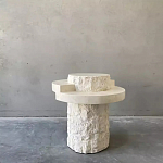 Дизайнерский журнальный стол цилиндрической формы фактурный Mylepen варинант исполнения - 1 | Loft Concept в Москве