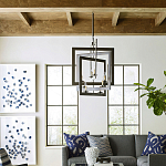 Люстра из пересекающихся квадратных элементов Intersecting Squares варинант исполнения - 2 | Loft Concept в Москве