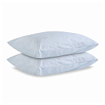 Постельное белье голубого цвета из перкаля с принтом 200х220 см Aurora Allure варинант исполнения - 2 | Loft Concept в Москве