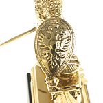 Часы настольные бронзовые из натурального камня Яшма Stone Clock варинант исполнения - 5 | Loft Concept в Москве