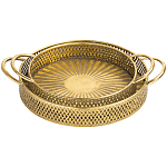 Поднос железный Gold Mesh варинант исполнения - 1 | Loft Concept в Москве