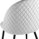 Мягкий стул в сером велюре Miruna Chair варинант исполнения - 6 | Loft Concept в Москве