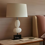 Настольная лампа на фигурном мраморном основании Conundrum варинант исполнения - 4 | Loft Concept в Москве