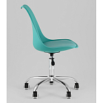 Офисный стул на металлическом основании EGGERY Blue пластик варинант исполнения - 4 | Loft Concept в Москве