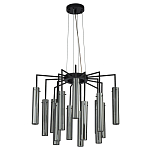 Люстра со стеклянными цилиндрическими плафонами Luminous Cylinders Smoky варинант исполнения - 2 | Loft Concept в Москве