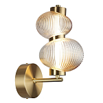 Бра с 2-мя рифлеными стеклянными шарами Marcelh Light варинант исполнения - 6 | Loft Concept в Москве