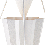 Люстра светодиодная белая геометрической формы с рифленым плафоном White Geometric Lamps варинант исполнения - 2 | Loft Concept в Москве