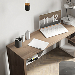 Письменный стол прямоугольный с полочкой под столешницей EcoComb варинант исполнения - 3 | Loft Concept в Москве