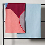 Плед из хлопка с абстрактным принтом Elysian Flow Ember варинант исполнения - 6 | Loft Concept в Москве