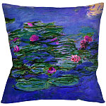 Подушка декоративная с цветочным принтом Impressionism in Art варинант исполнения - 1 | Loft Concept в Москве