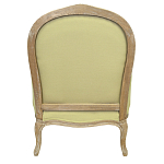 Кресло Ava Classical Armchair green striped flax варинант исполнения - 2 | Loft Concept в Москве