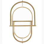 Комплект из 2-х приставных столиков на металлическом основании цвета латунь Ambassador варинант исполнения - 3 | Loft Concept в Москве