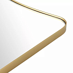 Зеркало золотистое с закруглёнными углами Thin Frame варинант исполнения - 3 | Loft Concept в Москве
