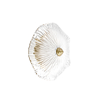 Бра в форме прозрачного стеклянного цветка с рельефной текстурой Textured Glass варинант исполнения - 7 | Loft Concept в Москве