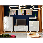 Полка с зеркальным декором Arden Mirror Shelf варинант исполнения - 5 | Loft Concept в Москве