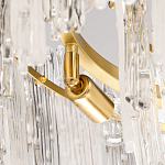 Люстра круглая с прозрачными стержнями разной длины Textured Glass Chandelier варинант исполнения - 6 | Loft Concept в Москве