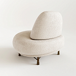 Кресло Vinsen обивка букле молочного цвета варинант исполнения - 2 | Loft Concept в Москве