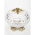 Конфетница из прозрачного рельефного стекла Eden Garden варинант исполнения - 2 | Loft Concept в Москве