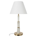 Настольная лампа с белым конусовидным абажуром More Tender варинант исполнения - 1 | Loft Concept в Москве