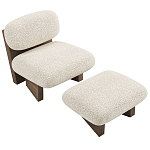 Кресло с оттоманкой Hawaii варинант исполнения - 2 | Loft Concept в Москве