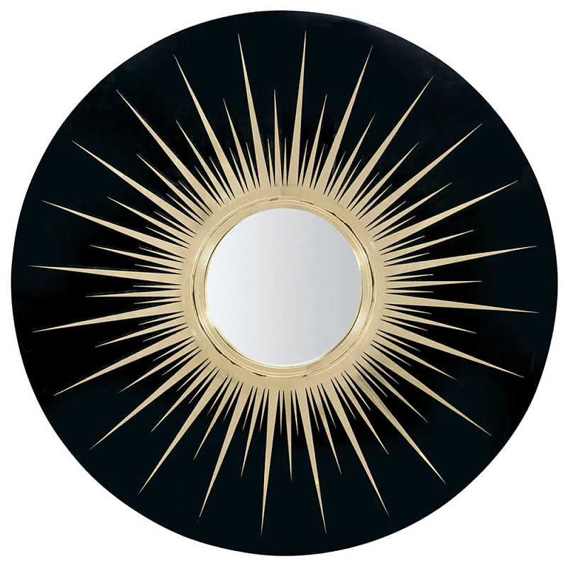   Romilly Round Mirror Black     | Loft Concept 