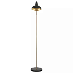 Торшер с плафоном в форме купола в сочетании черного и золотистого цвета Minimalist Execution варинант исполнения - 3 | Loft Concept в Москве