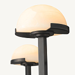 Люстрас 6-ю мраморными плафонами в форме купола Light Warm Light варинант исполнения - 1 | Loft Concept в Москве