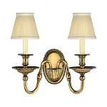 Бра с 2-мя бежевыми абажурами в классическом стиле Hinkley варинант исполнения - 1 | Loft Concept в Москве