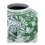 Ваза с зелеными цветочными и птичьими мотивами Vase Inspired by Nature варинант исполнения - 3 | Loft Concept в Москве