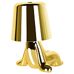 Настольная лампа фигурная цвета золото с гладким абажуром Высота 16 см Sophia варинант исполнения - 6 | Loft Concept в Москве