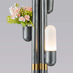 Торшер светодиодный с серым металлическим каркасом Generosity варинант исполнения - 3 | Loft Concept в Москве