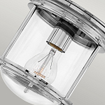 Потолочный светильник для ванных комнат с цилиндрическим стеклянным плафоном и одной лампой Hinkley варинант исполнения - 16 | Loft Concept в Москве