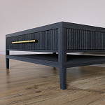 Кофейный стол Primo с двумя ящиками Черный дуб варинант исполнения - 6 | Loft Concept в Москве