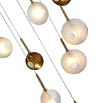 Люстра светодиодная с сферическими стеклянными плафонами Splatter варинант исполнения - 7 | Loft Concept в Москве