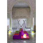 Дизайнерское кресло зеленое Poltronova Sofo Verosa Green Pink Armchair варинант исполнения - 5 | Loft Concept в Москве