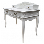 Стол-бюро белого цвета из массива бука с 4-мя ящиками White Provence варинант исполнения - 2 | Loft Concept в Москве