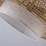 Подвесной светильник с декоративным поясом из плетеного бамбука Biuloggicu варинант исполнения - 8 | Loft Concept в Москве