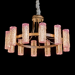 Люстра круглая с текстурными цилиндрическими плафонами Glimpse варинант исполнения - 1 | Loft Concept в Москве