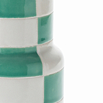 Ваза из фаянса Brighter than the Stars с шахматным принтом бирюзового цвета  варинант исполнения - 2 | Loft Concept в Москве