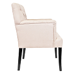 Кресло Addison Chic Armchair beige flax варинант исполнения - 1 | Loft Concept в Москве