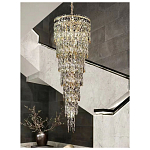 Люстра многоярусная каскадная с хрустальными подвесками Roul Crystal Light варинант исполнения - 10 | Loft Concept в Москве