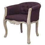 Кресло низкое в стиле прованс Louis French Armchair violet flax варинант исполнения - 2 | Loft Concept в Москве