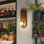 Бра с декором из плетеного бамбука Wicker Oval Lamp варинант исполнения - 3 | Loft Concept в Москве