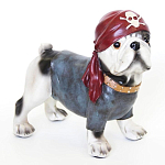 Статуэтка собака в бандане Fashionable Dogs Pirate варинант исполнения - 1 | Loft Concept в Москве