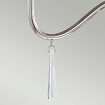 Люстра цвета никель с прозрачными стеклянными подвесками в форме капель Elstead Lighting варинант исполнения - 12 | Loft Concept в Москве