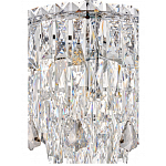 Люстра круглая с хрустальными подвесками на серебряном каркасе Roul Crystal Light варинант исполнения - 12 | Loft Concept в Москве