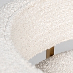 Стул букле бежевый с каркасом цвета матовое золото Tactility варинант исполнения - 4 | Loft Concept в Москве