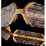 Люстра кольцевая с текстурным природным рисунком IceFlame варинант исполнения - 2 | Loft Concept в Москве